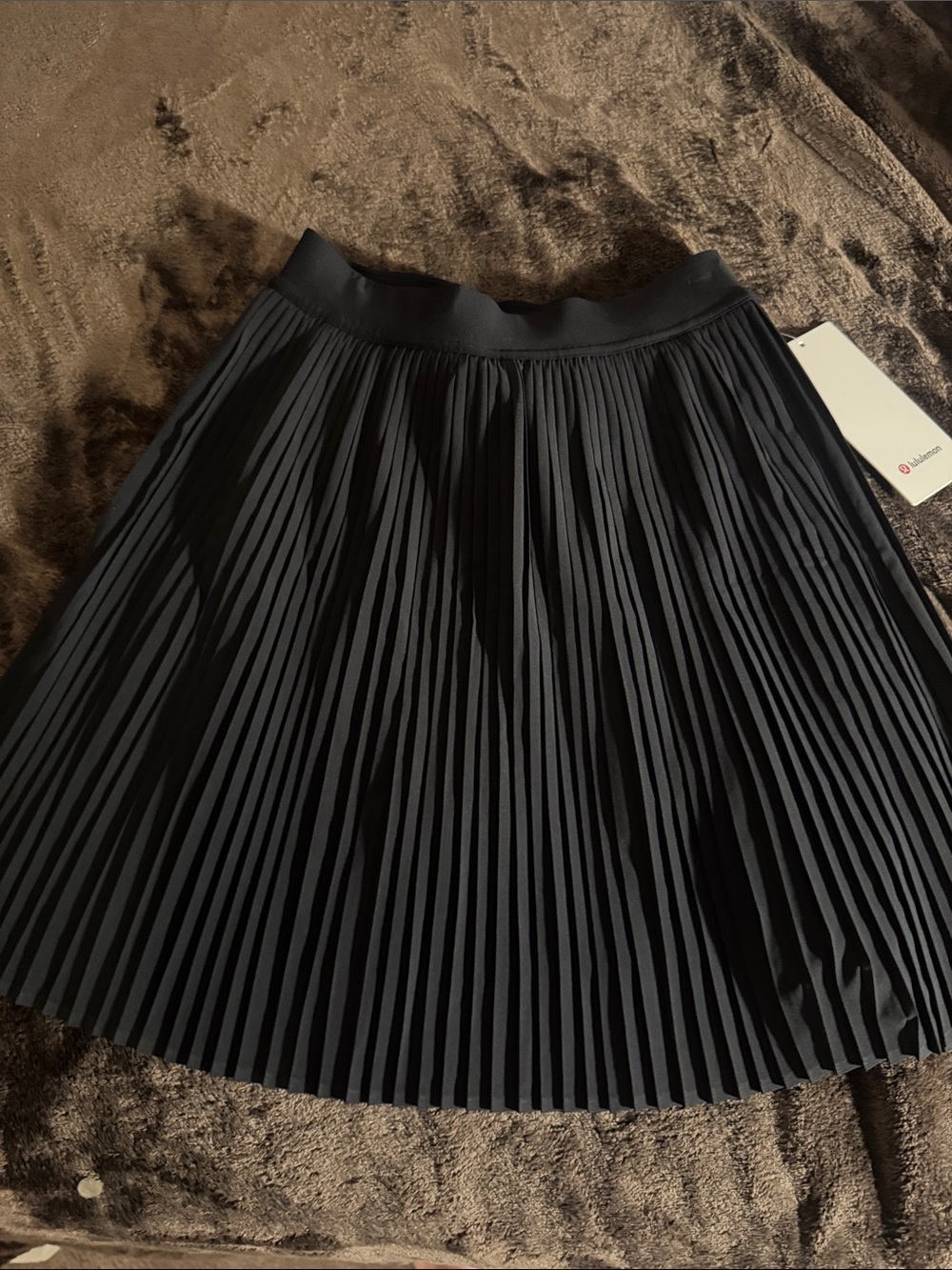 lululemon athletica Black Pleated Circle Skirt